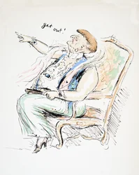 Raus!, aus White Bottoms, veröffentlicht 1927 (Farbholzschnitt)